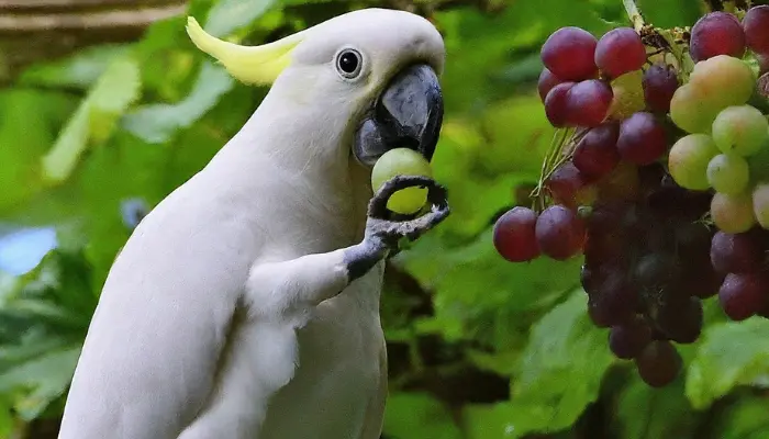 can cockatoos eat grapes